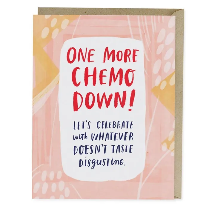 One More Chemo Down Empathy Card Em Friends Necklaces