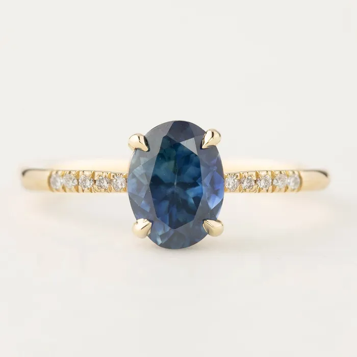 Rings Envero Jewelry Audrey Ring 168ct Montana Sapphire One of a kind