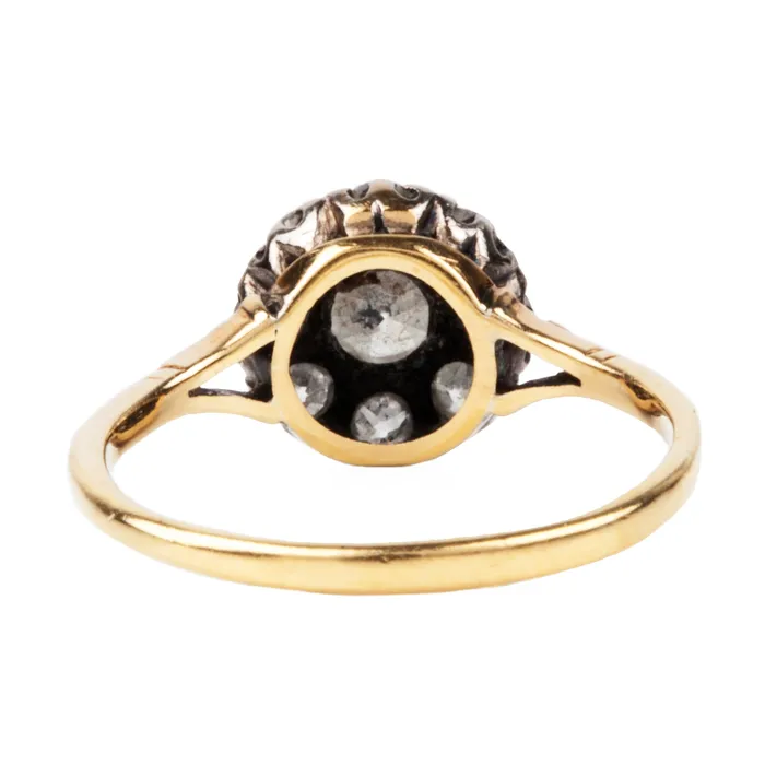 Bell Bird Antiques Rings Early 20th Century Diamond Cluster Ring