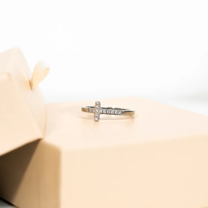 Rings Forever Truth Fear Not Diamond CZ Cross Ring