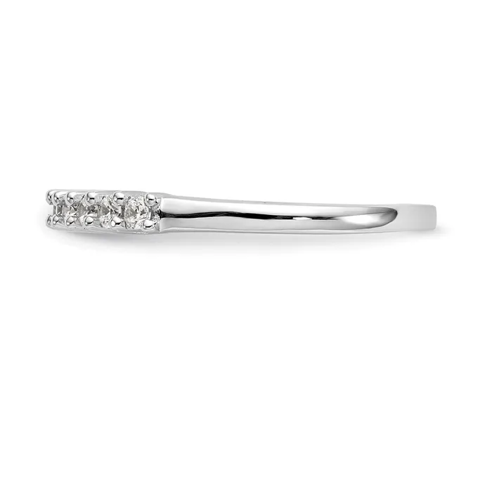 14K White Gold 11Stone Real Diamond Band goldiaca Rings