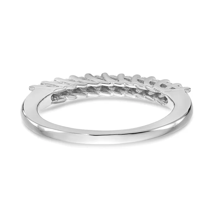 14K White Gold 11Stone Real Diamond Band goldiaca Rings