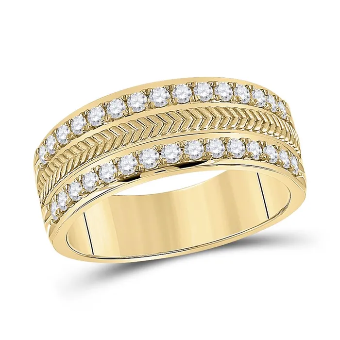 14k Yellow Gold Round Diamond Wedding Wheat Band Ring 34 Cttw gndatlanta Rings 14k Yellow Gold Round Diamond Wedding Wheat Band Ring 34 Cttw gndatlanta Rings