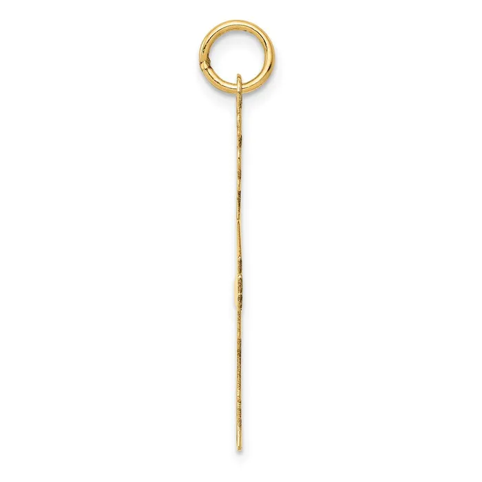 Charm Necklaces Goldia 14k Yellow Gold Plain Polished Large Boy Charm