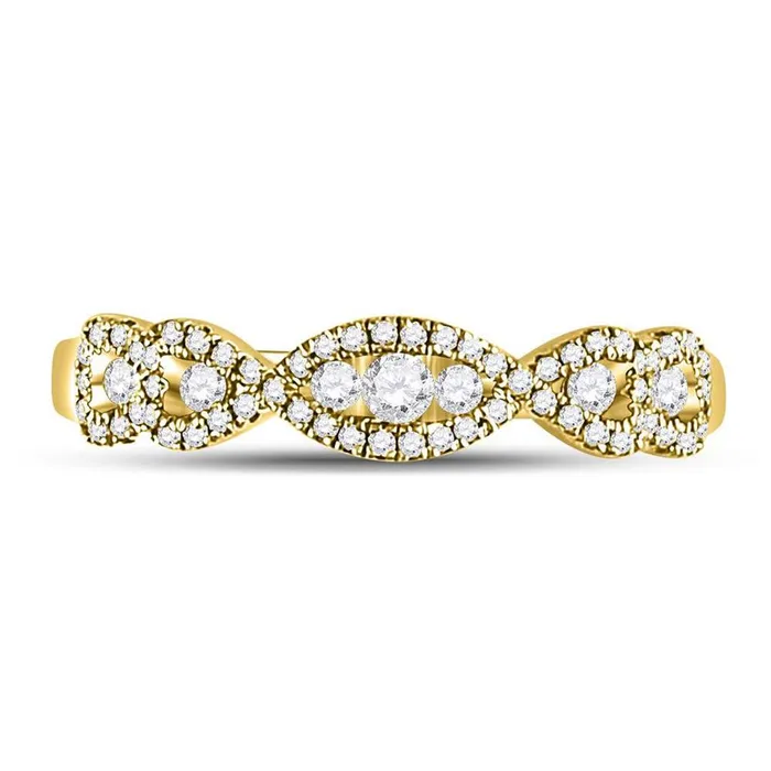 gndatlanta Rings 14k Yellow Gold Round Diamond 3Stone Anniversary Band Ring 38 Ctw gndatlanta Rings 14k Yellow Gold Round Diamond 3Stone Anniversary Band Ring 38 Ctw
