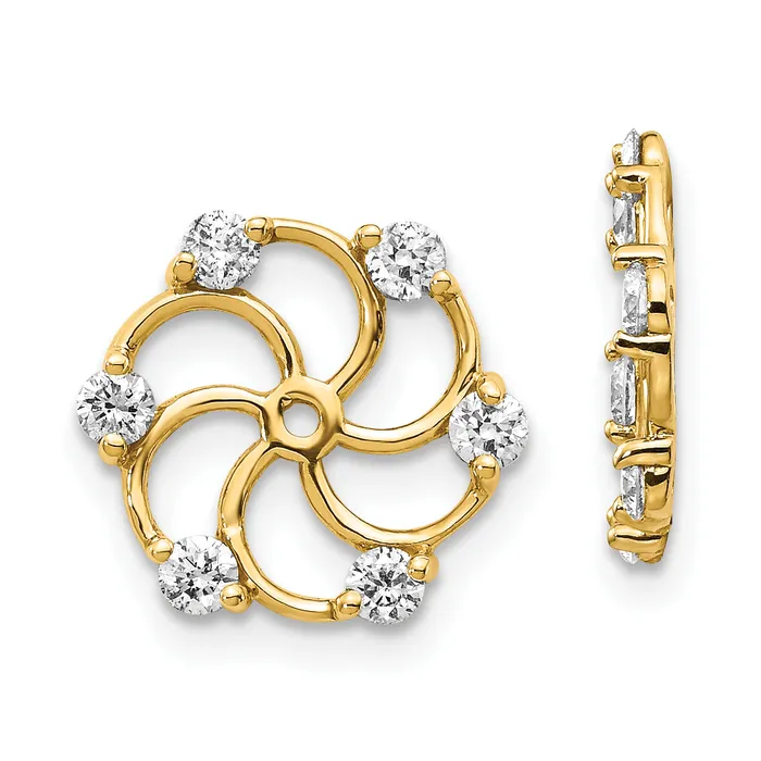 goldiaca Earrings 14k A Diamond earring jacket