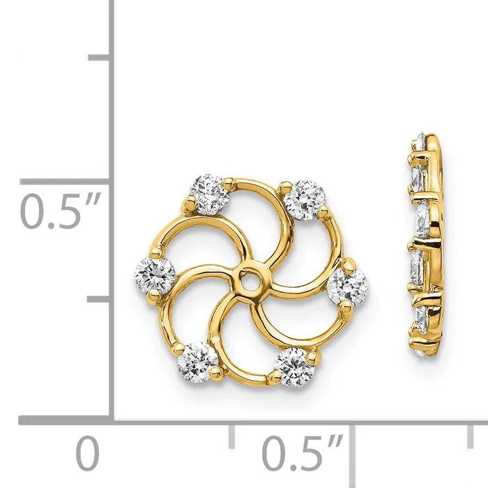 goldiaca Earrings 14k A Diamond earring jacket