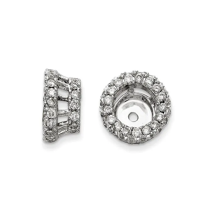 goldiaca Earrings 14K White Gold Diamond Earring Jacket