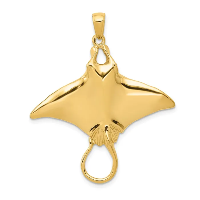 Goldia PreStyled Sets 14k Yellow Gold Manta Ray Pendant