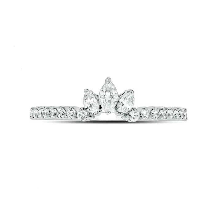 Goldia Rings 10 CT TW Oval Natural Diamond Antique VintageStyle Three Piece Bridal Engagement Ring Set in Solid 14K White Gold II2 Goldia Rings 10 CT TW Oval Natural Diamond Antique VintageStyle Three Piece Bridal Engagement Ring Set in Solid 14K White Gold II2