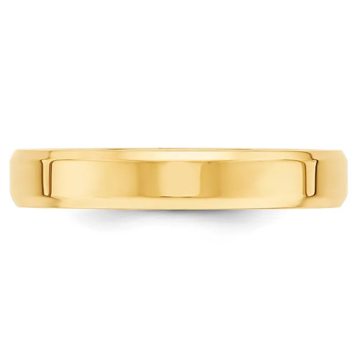 Goldia Rings Solid 10K Yellow Gold 4mm Bevel Edge Comfort Fit MensWomens Wedding Band Ring Size 85 Goldia Rings Solid 10K Yellow Gold 4mm Bevel Edge Comfort Fit MensWomens Wedding Band Ring Size 85