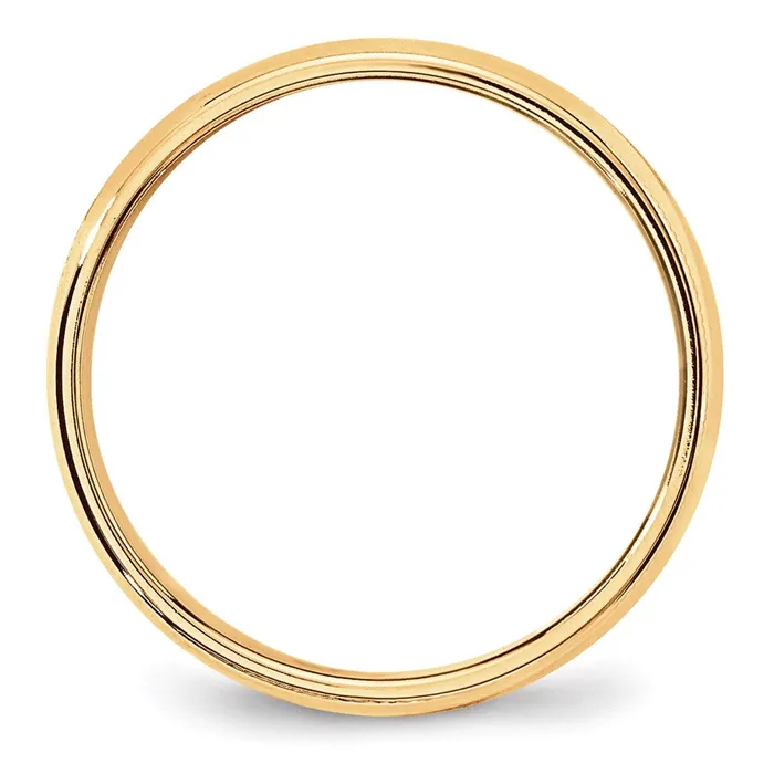 Goldia Rings Solid 10K Yellow Gold 6mm Light Weight Milgrain Half Round MensWomens Wedding Band Ring Size 9 Goldia Rings Solid 10K Yellow Gold 6mm Light Weight Milgrain Half Round MensWomens Wedding Band Ring Size 9