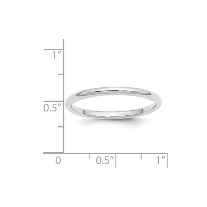 Goldia Rings Solid 14K White Gold 2mm Standard Comfort Fit MensWomens Wedding Band Ring Size 95 Goldia Rings Solid 14K White Gold 2mm Standard Comfort Fit MensWomens Wedding Band Ring Size 95