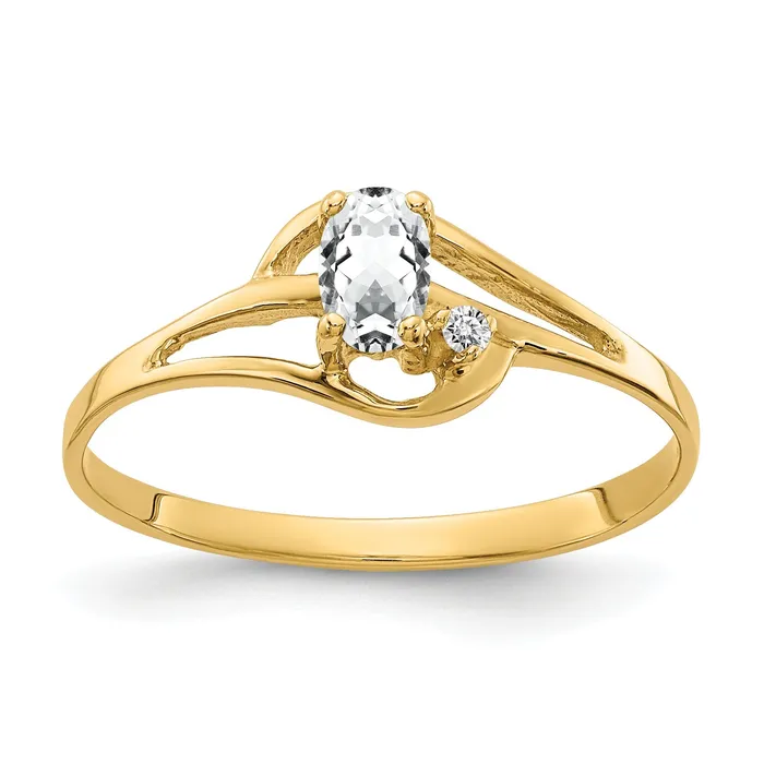 Goldia Rings Solid 14k Yellow Gold 5x3mm Oval Cubic Zirconia VS Simulated CZ Ring Goldia Rings Solid 14k Yellow Gold 5x3mm Oval Cubic Zirconia VS Simulated CZ Ring