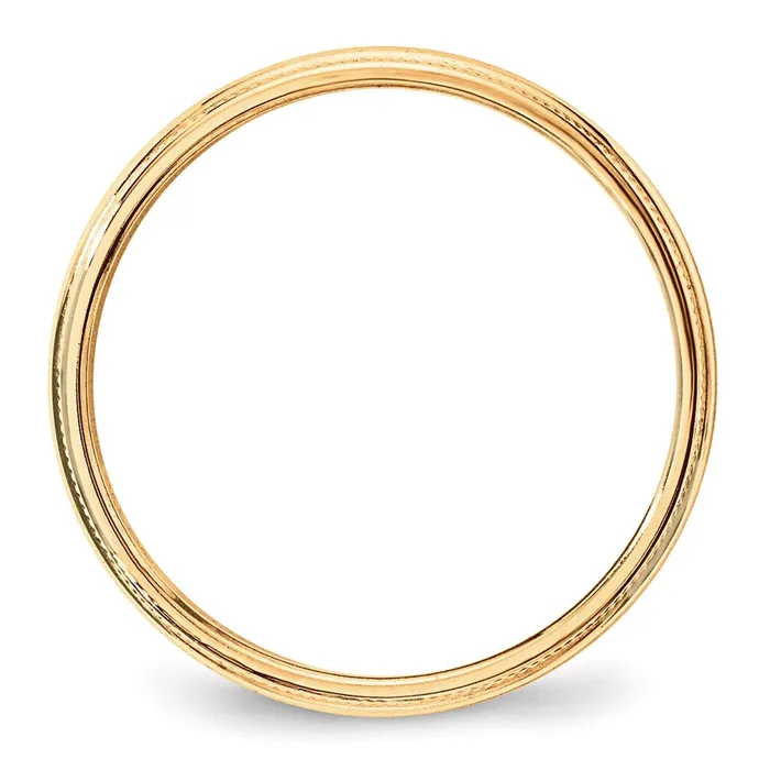 Goldia Solid 18K Yellow Gold 3mm Light Weight Milgrain Half Round MensWomens Wedding Band Ring Size 8 Rings Goldia Solid 18K Yellow Gold 3mm Light Weight Milgrain Half Round MensWomens Wedding Band Ring Size 8 Rings