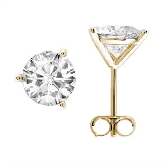 JMS always Earrings Original Maulijewels 050 Cttw IJ I2I3 Natural White Diamonds Round Stud Earrings With Push back In 14k Yellow Gold JMS always Earrings Original Maulijewels 050 Cttw IJ I2I3 Natural White Diamonds Round Stud Earrings With Push back In 14k Yellow Gold