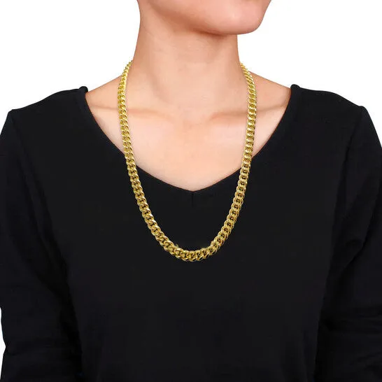 JMS always Necklaces Original AMOUR 88mm Curb Link Chain Necklace In 10K Yellow Gold 24 In JMS always Necklaces Original AMOUR 88mm Curb Link Chain Necklace In 10K Yellow Gold 24 In
