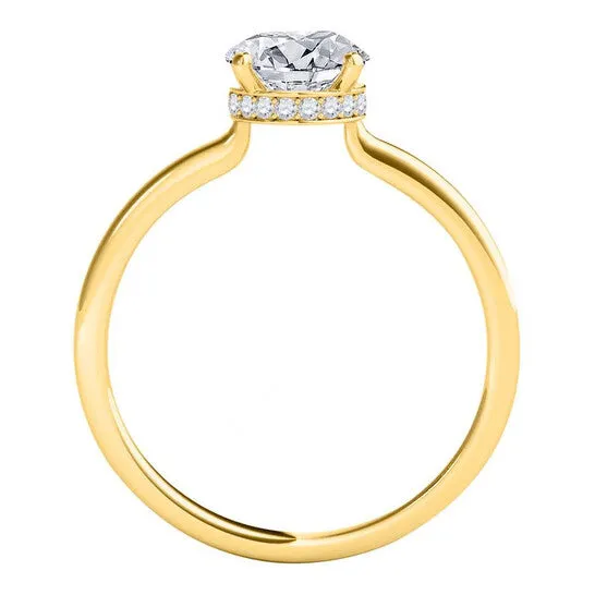 JMS always Rings Original Maulijewels 18K Solid Yellow Gold 106 Carat Round White Diamond HI SI1SI2 Solitaire Engagement Ring JMS always Rings Original Maulijewels 18K Solid Yellow Gold 106 Carat Round White Diamond HI SI1SI2 Solitaire Engagement Ring