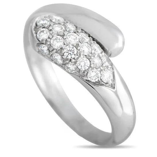 JMS always Rings Original PreOwned Bvlgari 18K White Gold Diamond Ring