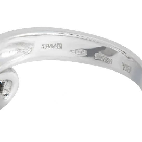 JMS always Rings Original PreOwned Bvlgari 18K White Gold Diamond Ring JMS always Rings Original PreOwned Bvlgari 18K White Gold Diamond Ring