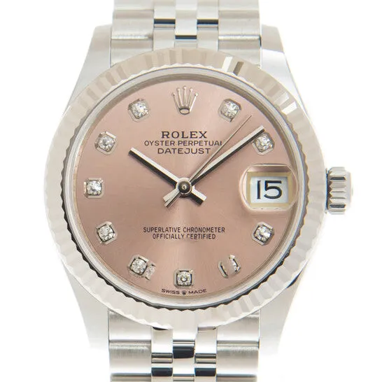 JMS always Watches Original Rolex Datejust 31 Automatic Diamond Pink Dial Ladies Watch 278274PDJ JMS always Watches Original Rolex Datejust 31 Automatic Diamond Pink Dial Ladies Watch 278274PDJ