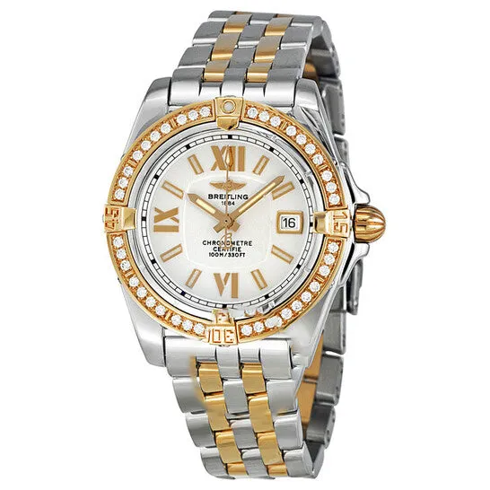 Original Breitling Lady Cockpit Diamond Rose Gold and Stainless Steel Ladies Watch C7135653G650TT JMS always Earrings Original Breitling Lady Cockpit Diamond Rose Gold and Stainless Steel Ladies Watch C7135653G650TT JMS always Earrings