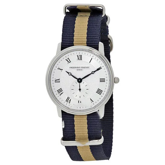 Original Frederique Constant Slimline Silver Dial Unisex Watch FC235M4S6NAVYBEIGE JMS always Watches Original Frederique Constant Slimline Silver Dial Unisex Watch FC235M4S6NAVYBEIGE JMS always Watches