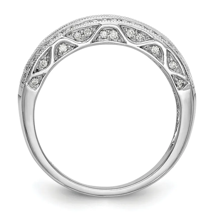 Rings Goldia 075ct CZ Solid Real 14K White Gold Wedding Band Ring
