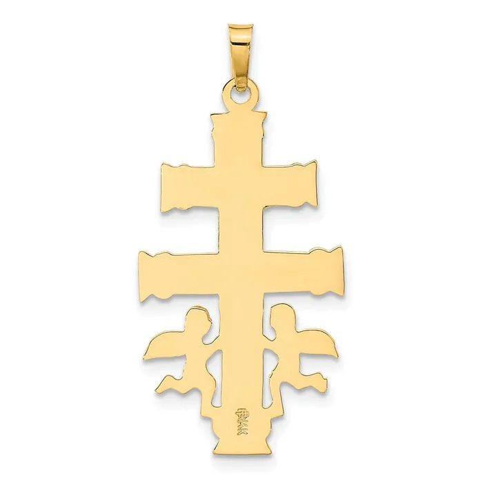 Rings Goldia 14k Twotone Gold Cara Vaca Crucifix Pendant