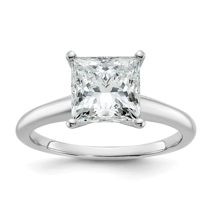 Rings Goldia 14k White Gold 2 12 Ct Lab Grown Diamond VSSI G Princess Solitare Engagement Ring