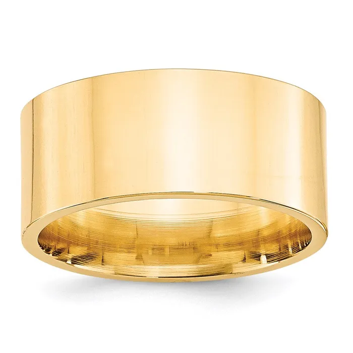 Rings Goldia Solid 10K Yellow Gold 10mm Standard Flat Comfort Fit MensWomens Wedding Band Ring Size 14 Rings Goldia Solid 10K Yellow Gold 10mm Standard Flat Comfort Fit MensWomens Wedding Band Ring Size 14
