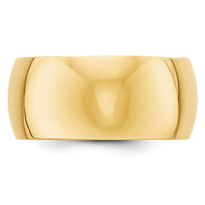 Rings Goldia Solid 14K Yellow Gold 10mm Half Round MensWomens Wedding Band Ring Size 85 Rings Goldia Solid 14K Yellow Gold 10mm Half Round MensWomens Wedding Band Ring Size 85