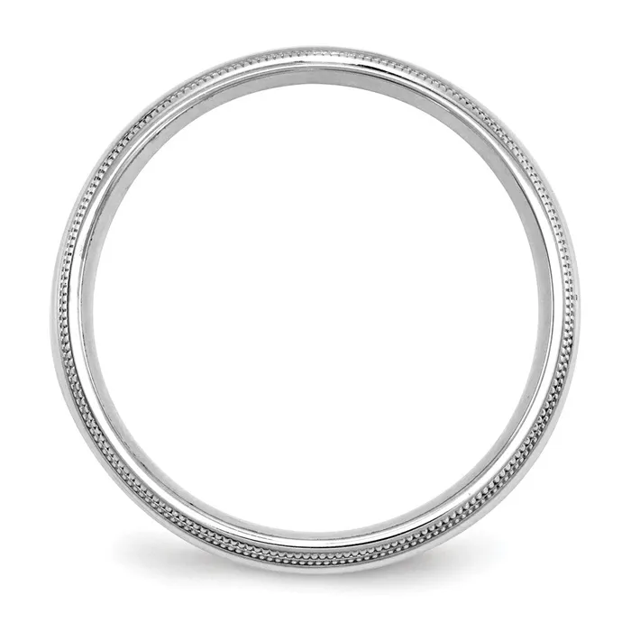 Rings Goldia Solid 18K White Gold 5mm Double Milgrain Comfort Fit MensWomens Wedding Band Ring Size 65 Rings Goldia Solid 18K White Gold 5mm Double Milgrain Comfort Fit MensWomens Wedding Band Ring Size 65