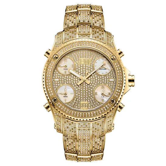 Rings JMS always Original JBW Platinum Series Goldtone Dial Mens Watch PS550A Rings JMS always Original JBW Platinum Series Goldtone Dial Mens Watch PS550A