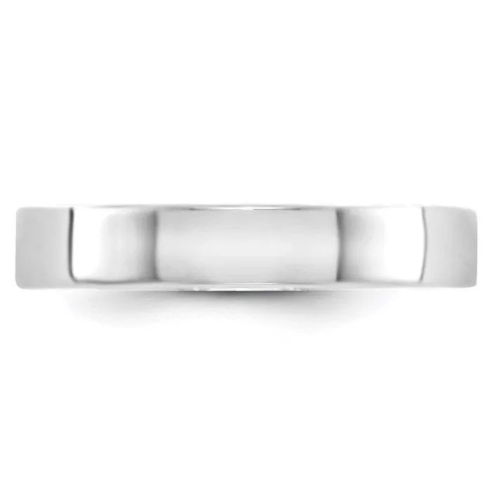 Rings Solid 10K White Gold 4mm Light Weight Flat MensWomens Wedding Band Ring Size 9 Goldia Rings Solid 10K White Gold 4mm Light Weight Flat MensWomens Wedding Band Ring Size 9 Goldia