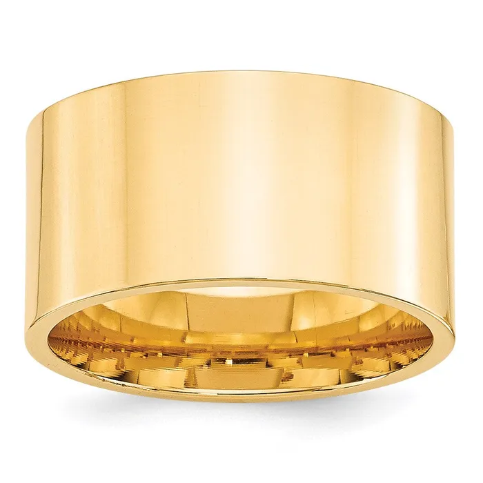 Solid 10K Yellow Gold 12mm Standard Flat Comfort Fit MensWomens Wedding Band Ring Size 75 Goldia Rings Solid 10K Yellow Gold 12mm Standard Flat Comfort Fit MensWomens Wedding Band Ring Size 75 Goldia Rings