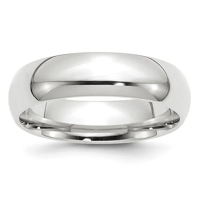 Solid 14K White Gold 6mm Standard Comfort Fit MensWomens Wedding Band Ring Size 125 Goldia Rings Solid 14K White Gold 6mm Standard Comfort Fit MensWomens Wedding Band Ring Size 125 Goldia Rings