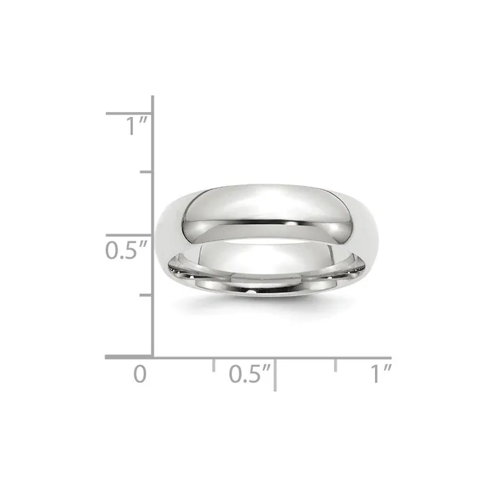 Solid 14K White Gold 6mm Standard Comfort Fit MensWomens Wedding Band Ring Size 125 Goldia Rings Solid 14K White Gold 6mm Standard Comfort Fit MensWomens Wedding Band Ring Size 125 Goldia Rings