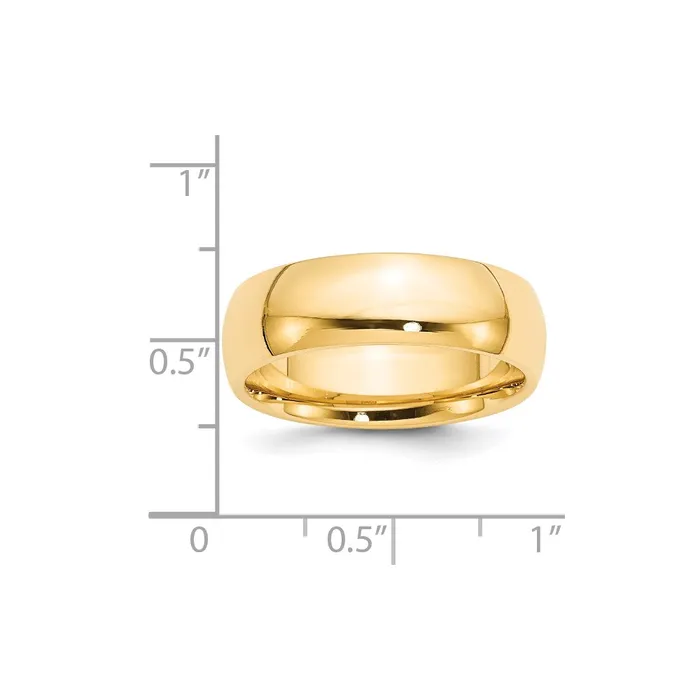 Solid 18K Yellow Gold 7mm Comfort Fit MensWomens Wedding Band Ring Size 12 Goldia Rings Solid 18K Yellow Gold 7mm Comfort Fit MensWomens Wedding Band Ring Size 12 Goldia Rings