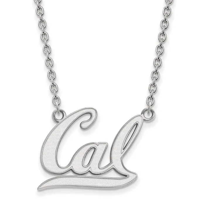 10k White Gold Univ of California Berkeley Large Pendant Necklace TreasureFineJewelers Necklaces 10k White Gold Univ of California Berkeley Large Pendant Necklace TreasureFineJewelers Necklaces