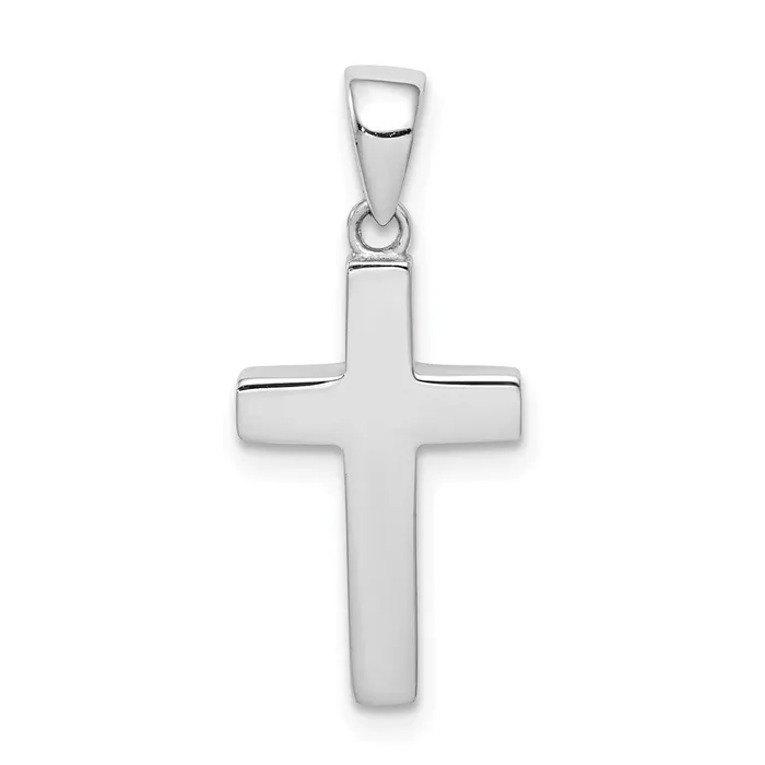 14k White Gold Cross Pendant TreasureFineJewelers Necklaces