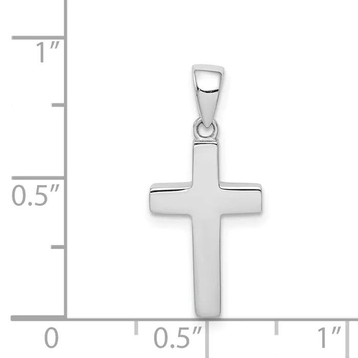 14k White Gold Cross Pendant TreasureFineJewelers Necklaces