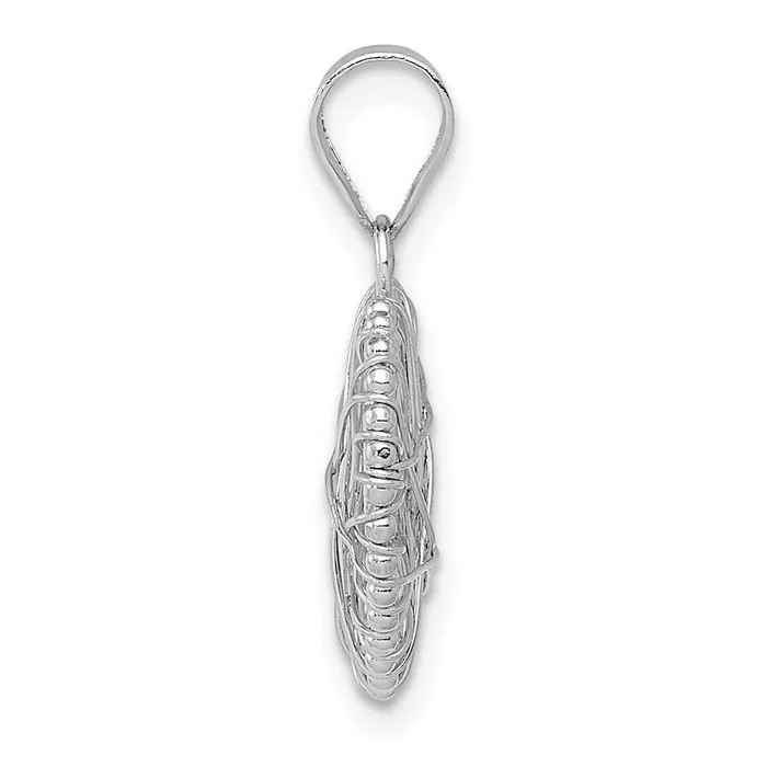 14K White Gold Open Wire Heart Pendant TreasureFineJewelers Rings