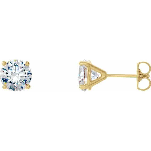 Earrings TreasureFineJewelers 14K Yellow Gold 1 12 CTW Natural Diamond CocktailStyle Friction Post Earrings Earrings TreasureFineJewelers 14K Yellow Gold 1 12 CTW Natural Diamond CocktailStyle Friction Post Earrings