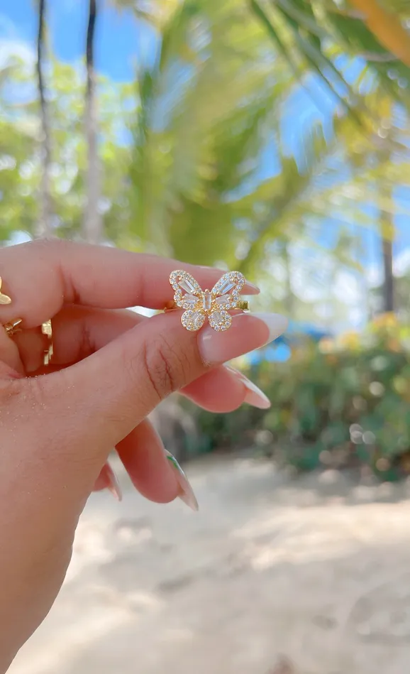 MP Jewelry Rings Diamond Butterfly Ring
