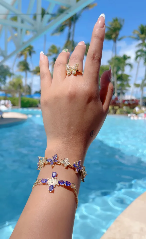 MP Jewelry Rings Diamond Butterfly Ring