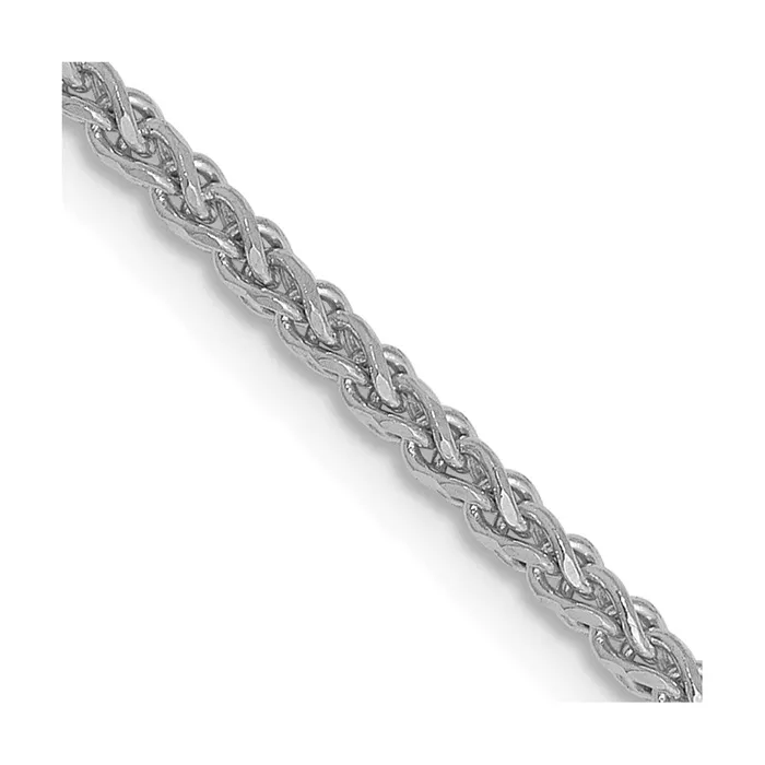 Necklaces Leslies 14K White Gold 14mm Solid DC Spiga Chain TreasureFineJewelers Necklaces Leslies 14K White Gold 14mm Solid DC Spiga Chain TreasureFineJewelers