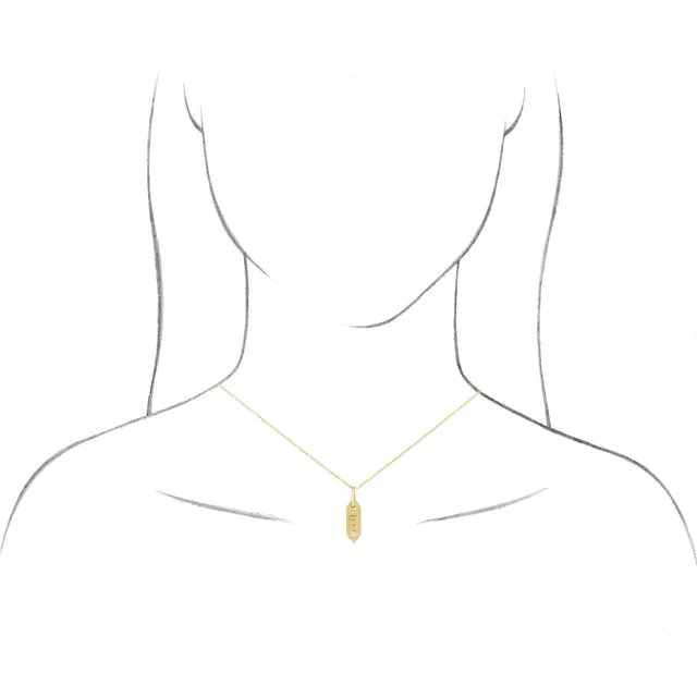 Necklaces TreasureFineJewelers 14K Yellow Gold Initial E 05 CT Natural Diamond 1618 Necklace