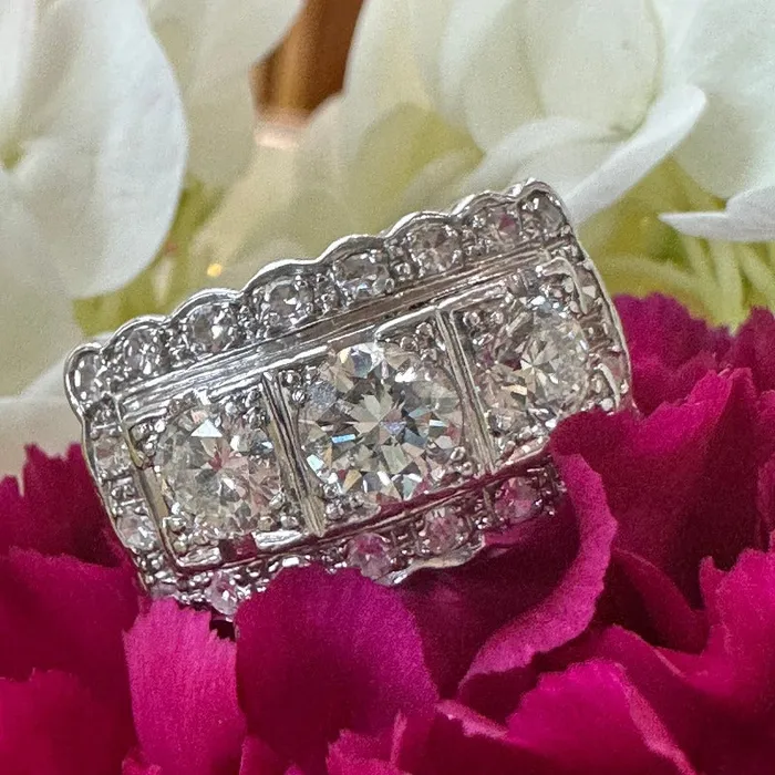 ONeills Estate Jewelry Rings Platinum Diamond Ring 13000775