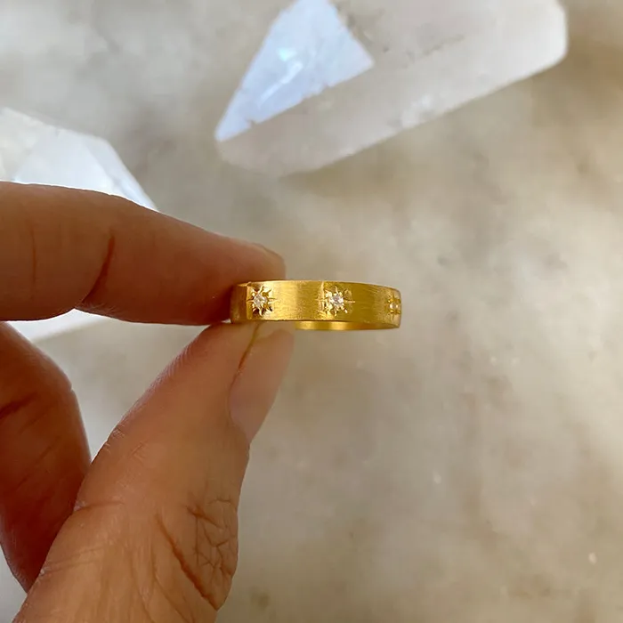 Rings Azha Golden Moonstone Ring Robindira Unsworth